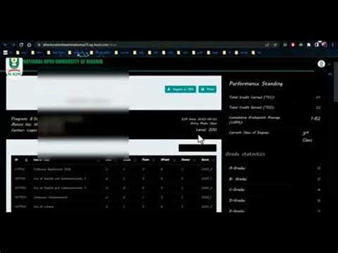 How to check your Past Results, CGPA and Grade on NOUN e.